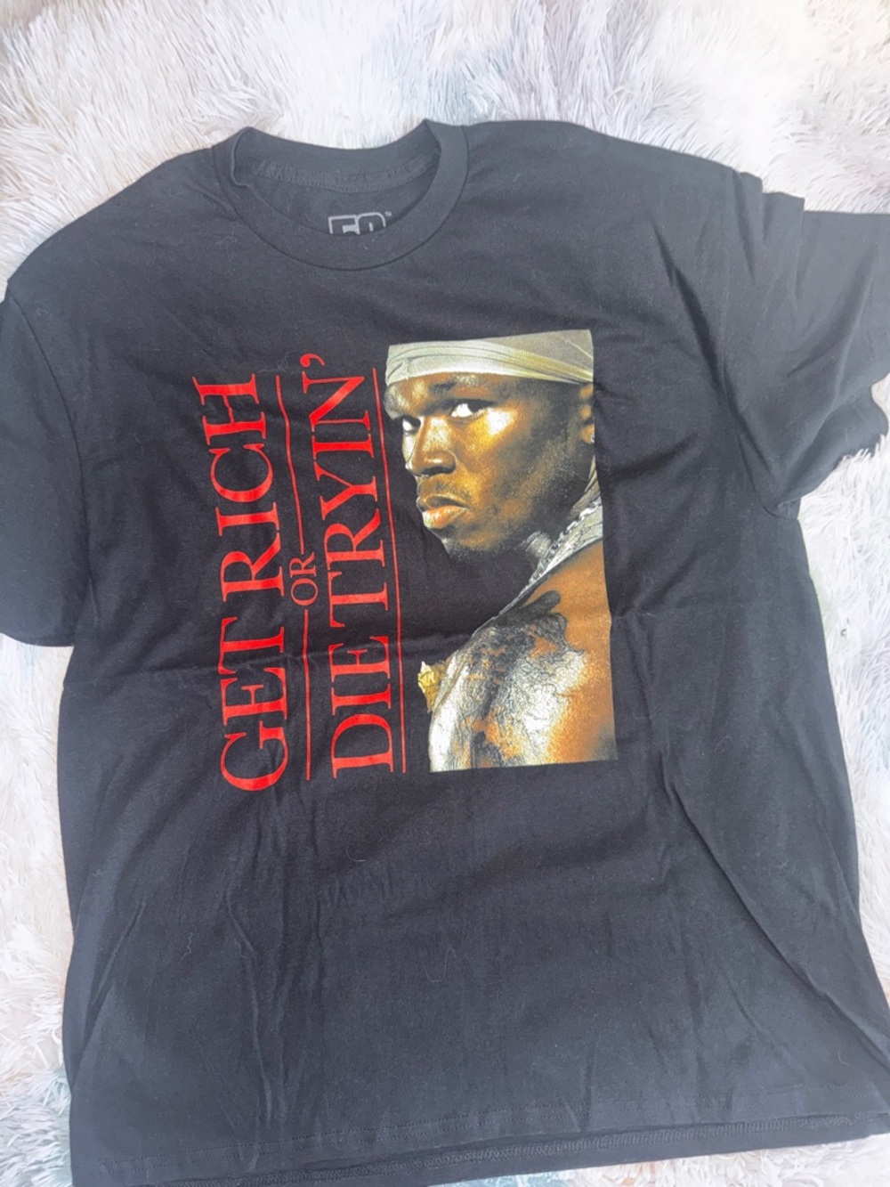 50 cent Tee - Black 'Get Rich or Die Tryin''